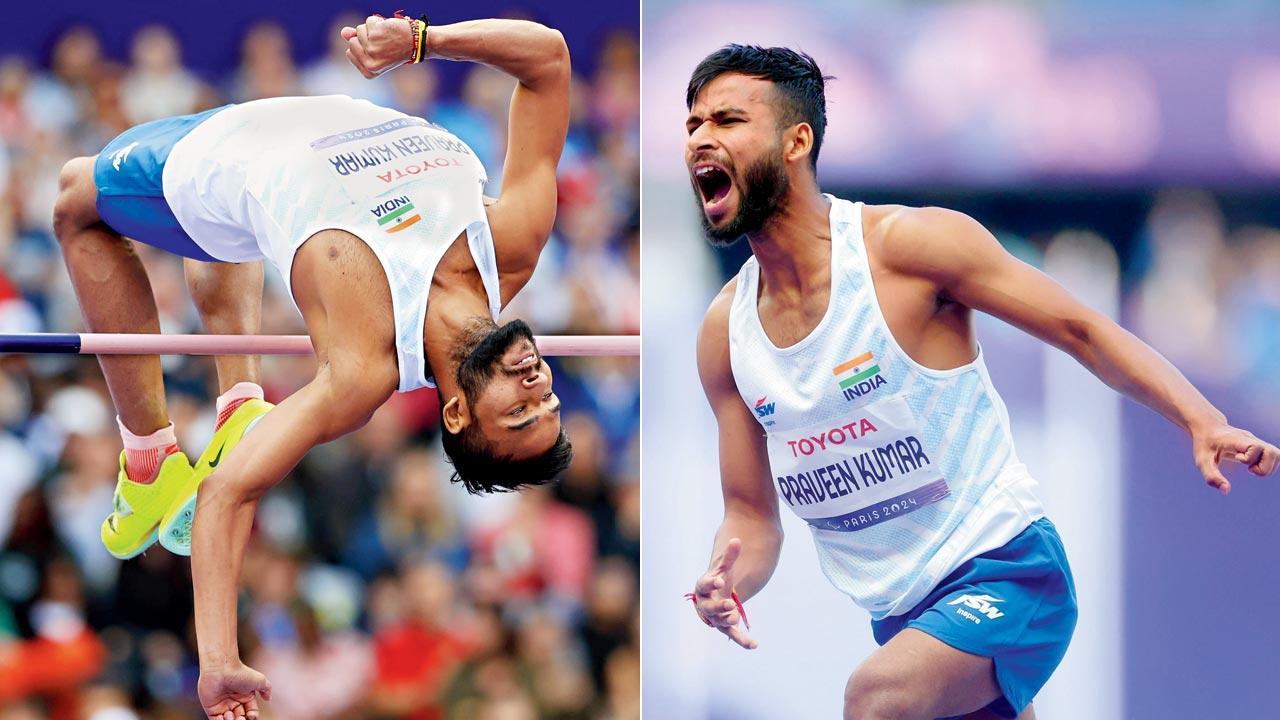 Praveen leaps for gold!
