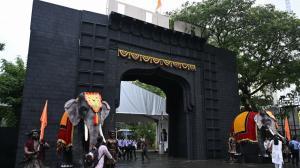 IN PHOTOS: Preparations underway at Vidhan Bhavan for President Murmu's visit