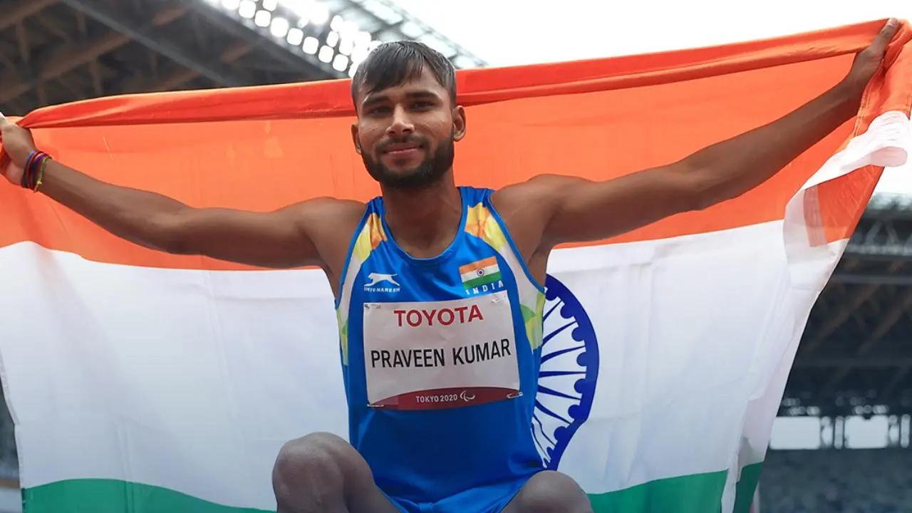 Later on in the T64 high jump, Praveen Kumar raised the tricolour high with an Asian record-breaking jump of 2.08 m, landing India their sixth gold. India finished the competition with seven gold medals, their highest at any Paralympic event