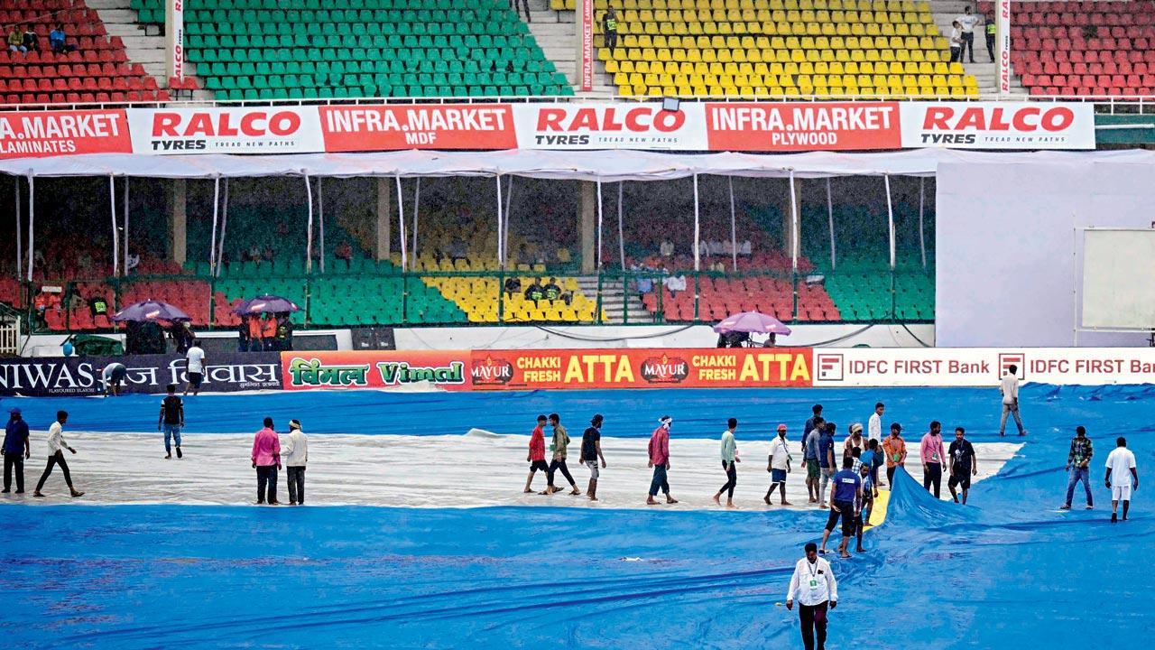 IND vs BAN 2nd Test: Day Two of Kanpur Test washed out, more showers expected on Sunday