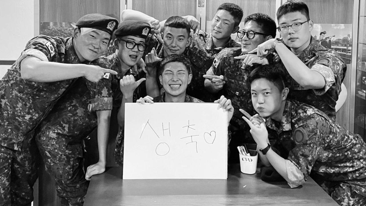 BTS: Kim Najoom aka RM celebrates his 30th birthday with fellow soldiers from the military. Read more