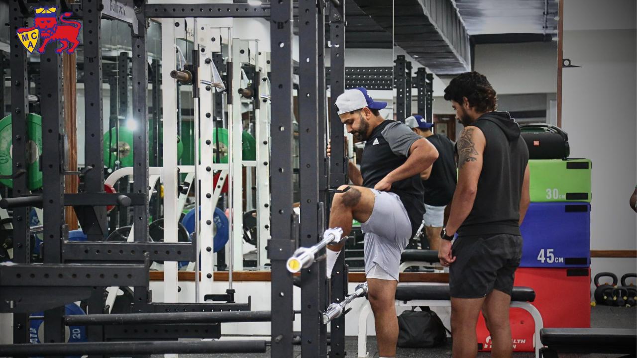 Mumbai Cricket Association recently renovated their gym for workouts and it was Rohit Sharma who started using the new equipment at the venue