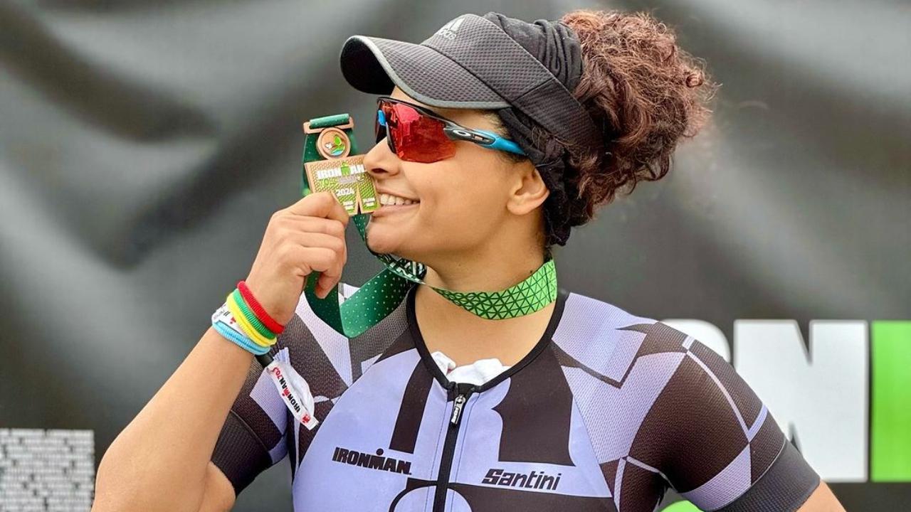 Saiyami Kher becomes 1st Indian female actor to complete Ironman 2024 Triathlon in Germany