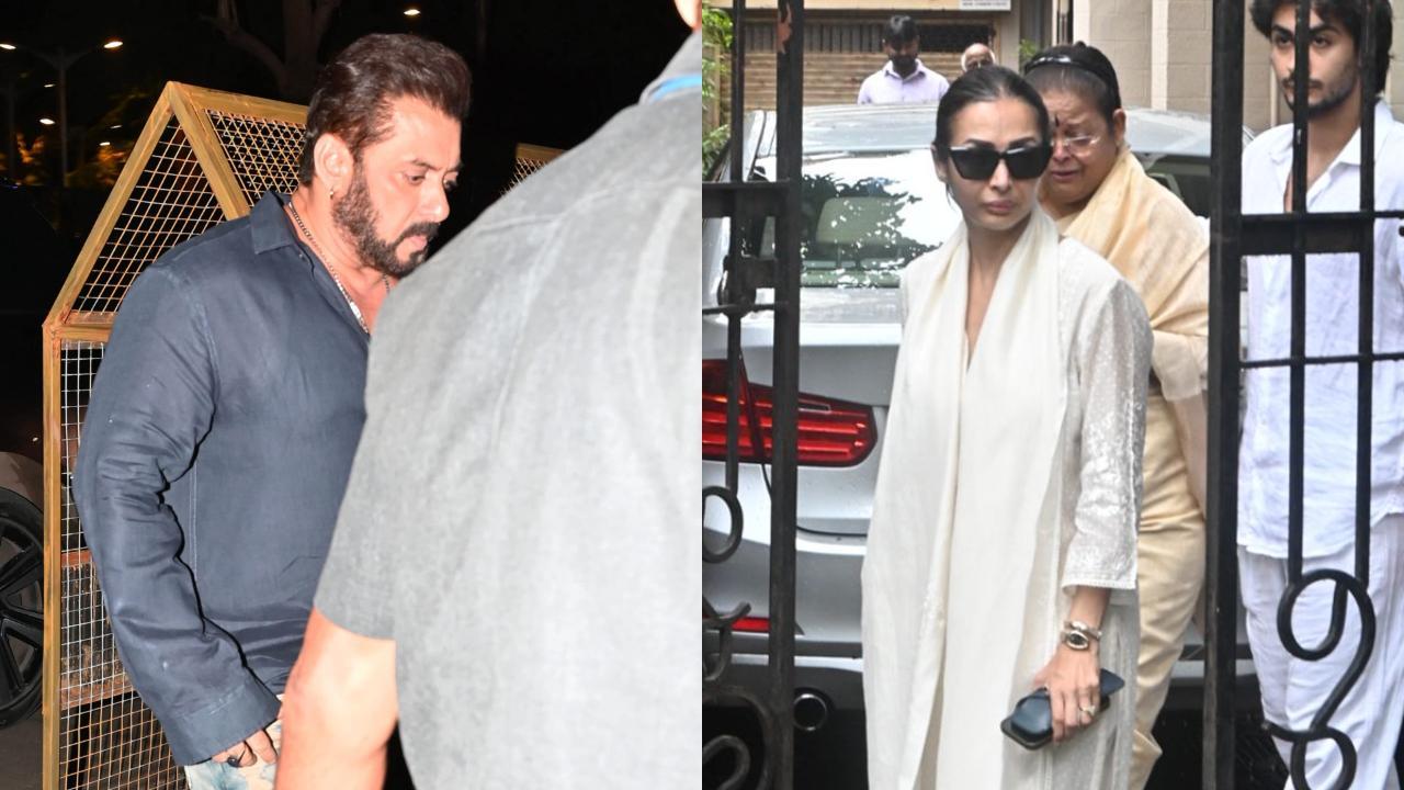 Salman Khan visits Malaika Arora to offer condolences after her stepfather dies