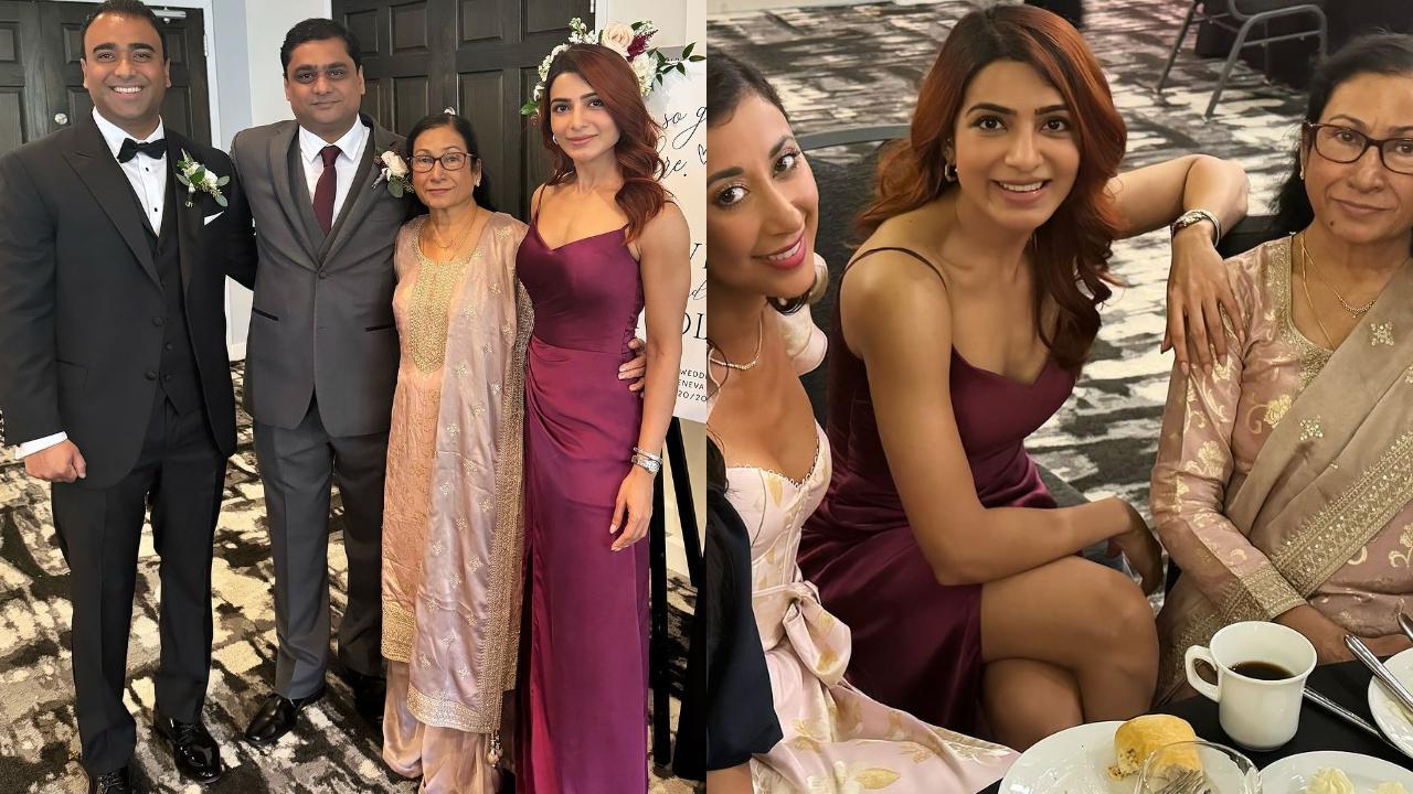 In Pics: Samantha Ruth Pabhu turns bridesmaid at brother David's wedding