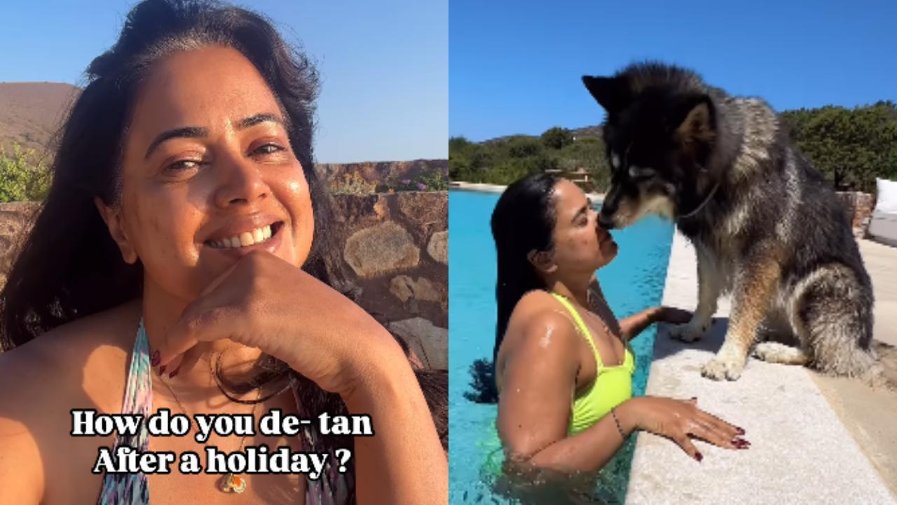 Sameera Reddy promotes 'body positivity', ditches 'fair skin' rules