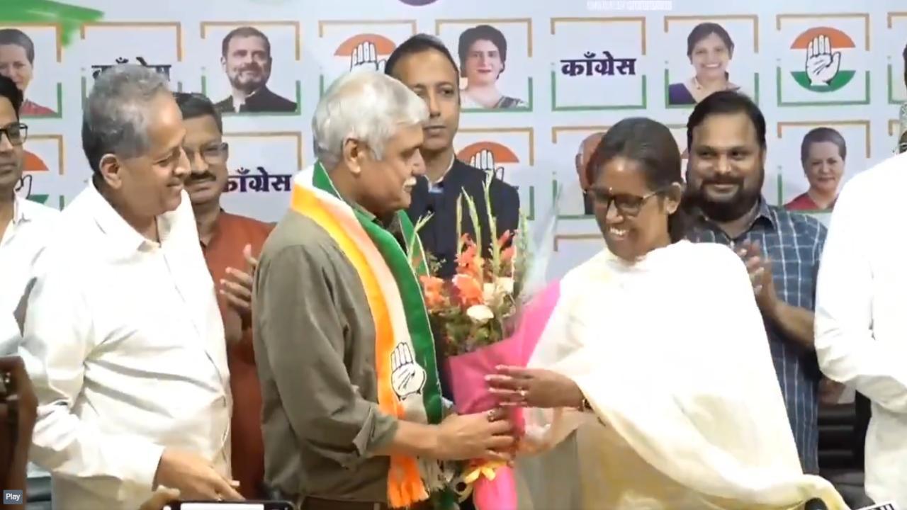 Former Mumbai top cop Sanjay Pandey joins Congress ahead of Maharashtra polls