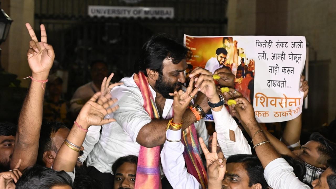IN PHOTOS: Yuva Sena candidates win Mumbai University senate polls