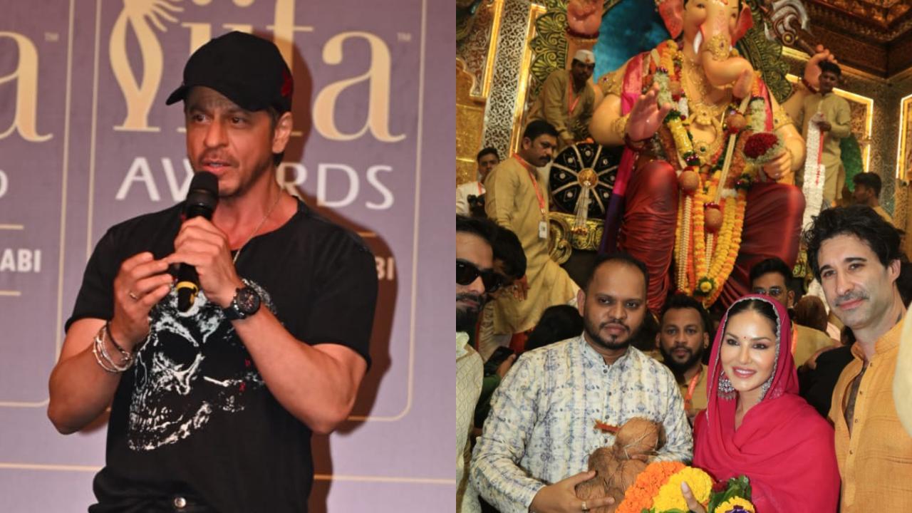 Spotted in the city: SRK’s new hairstyle, Sunny Leone at Lalbaugcha Raja