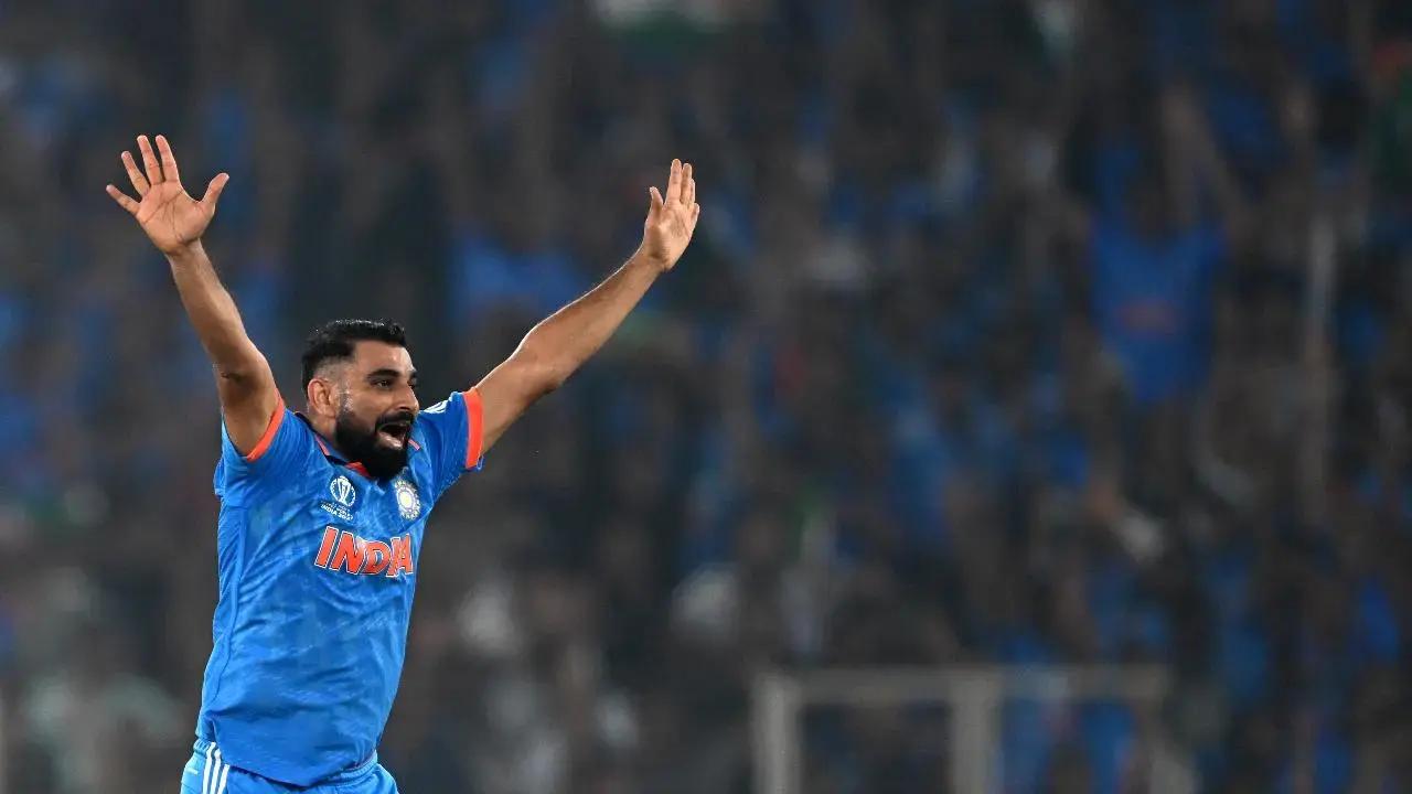 In the ODI World Cup 2023 match against New Zealand, Mohammed Shami bagged his 50th wicket. With this, he became the fastest player to complete 50 wickets in the ODI World Cups. He achieved this feat in just 17 innings. His spell of 7/57 against the Kiwis in that match also remains the best spell by an Indian bowler in the 50-over World Cup and in ODIs too