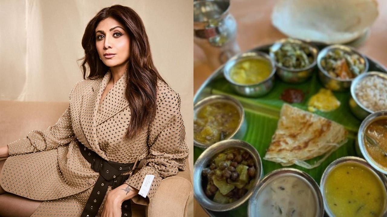 Foodie Shilpa Shetty treats her taste buds to traditional South Indian thali delight 