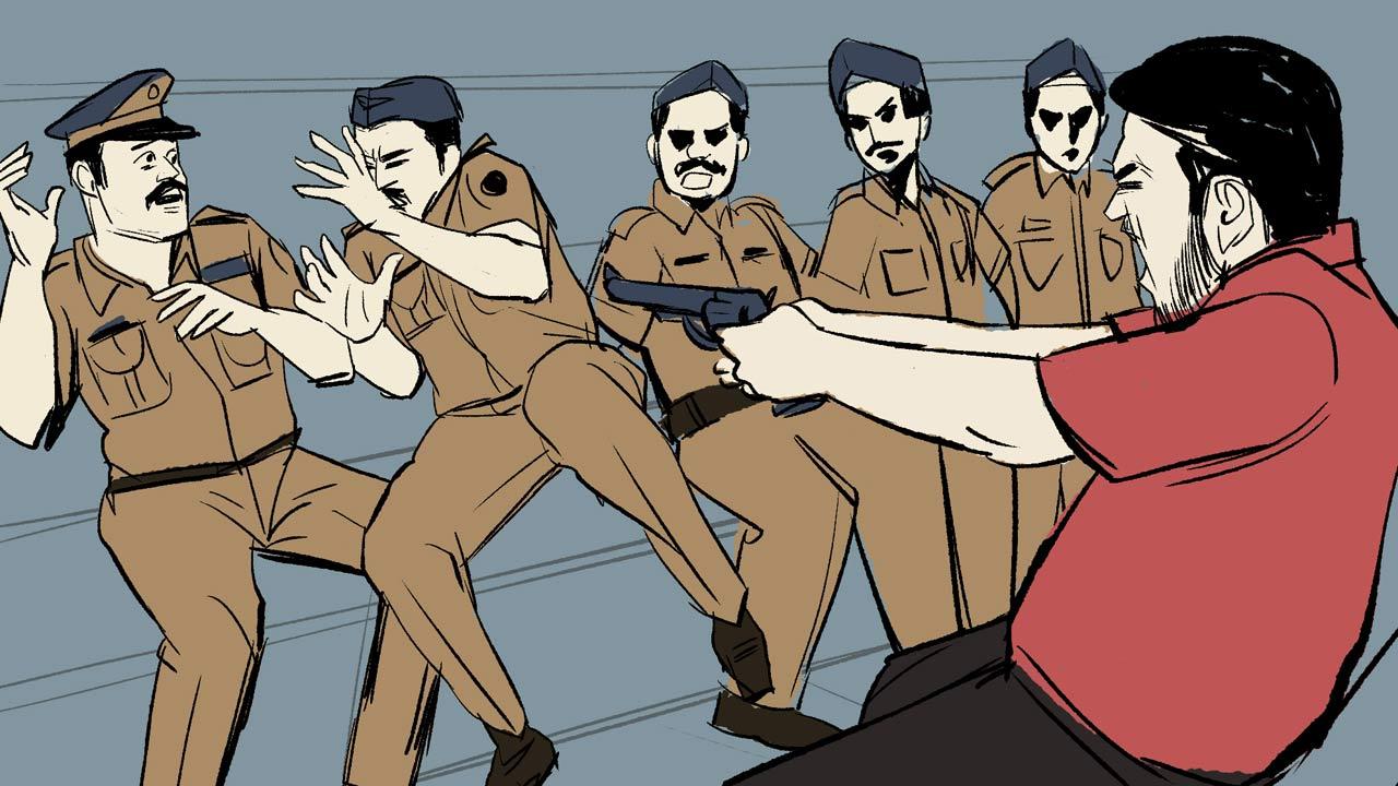 1. The accused Akshay Shinde snatched the pistol from one of the police officers in the van and indiscriminately starts firing