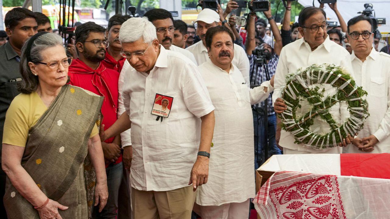 Yechury’s body was taken to Jawaharlal Nehru University, where students and faculty members paid their respects. He was a prominent student leader at JNU, serving as the president of the Jawaharlal Nehru University Students' Union (JNUSU) three times.