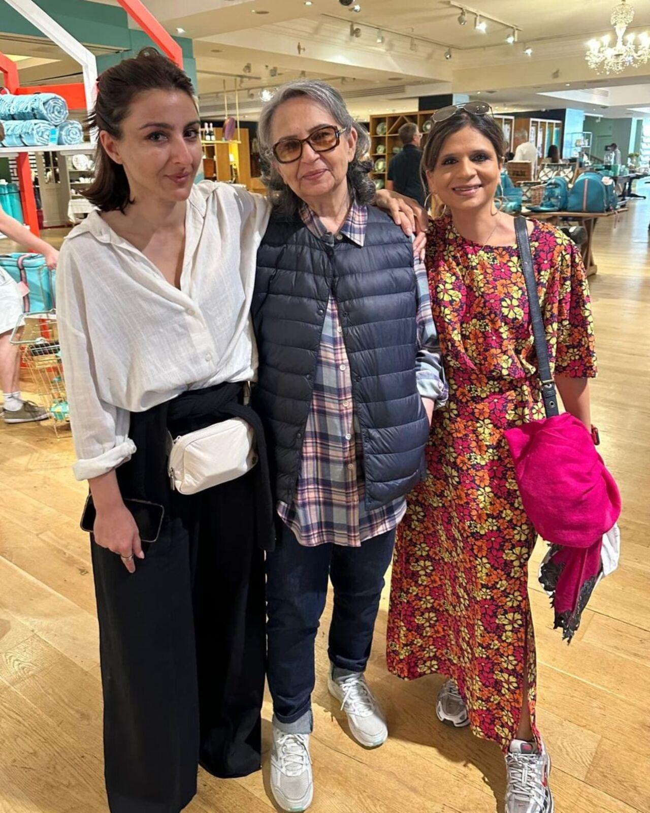 Saba took to her Instagram account to share a series of photos from their London vacation and the pictures are proof of how much fun they are having together.