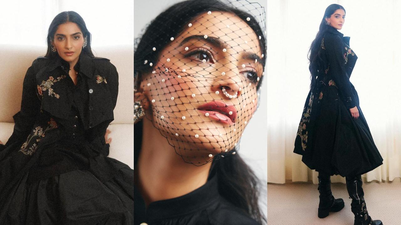 Sonam Kapoor sports a septum ring as she attends the Dior show at Paris Fashion Week