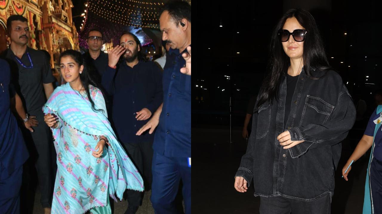 Spotted in the city: Radhika Merchant-Anant Ambani visit Lalbaugcha Raja