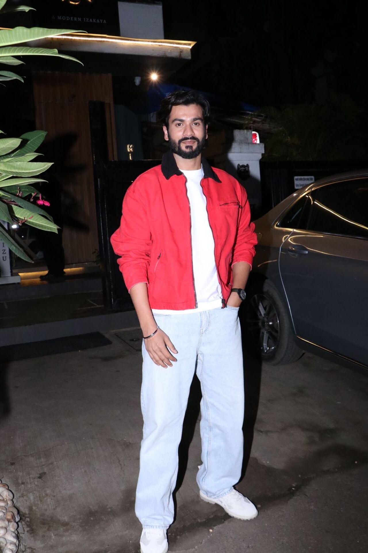 Actor Sunny Kaushal was spotted on a busy evening in the city. 