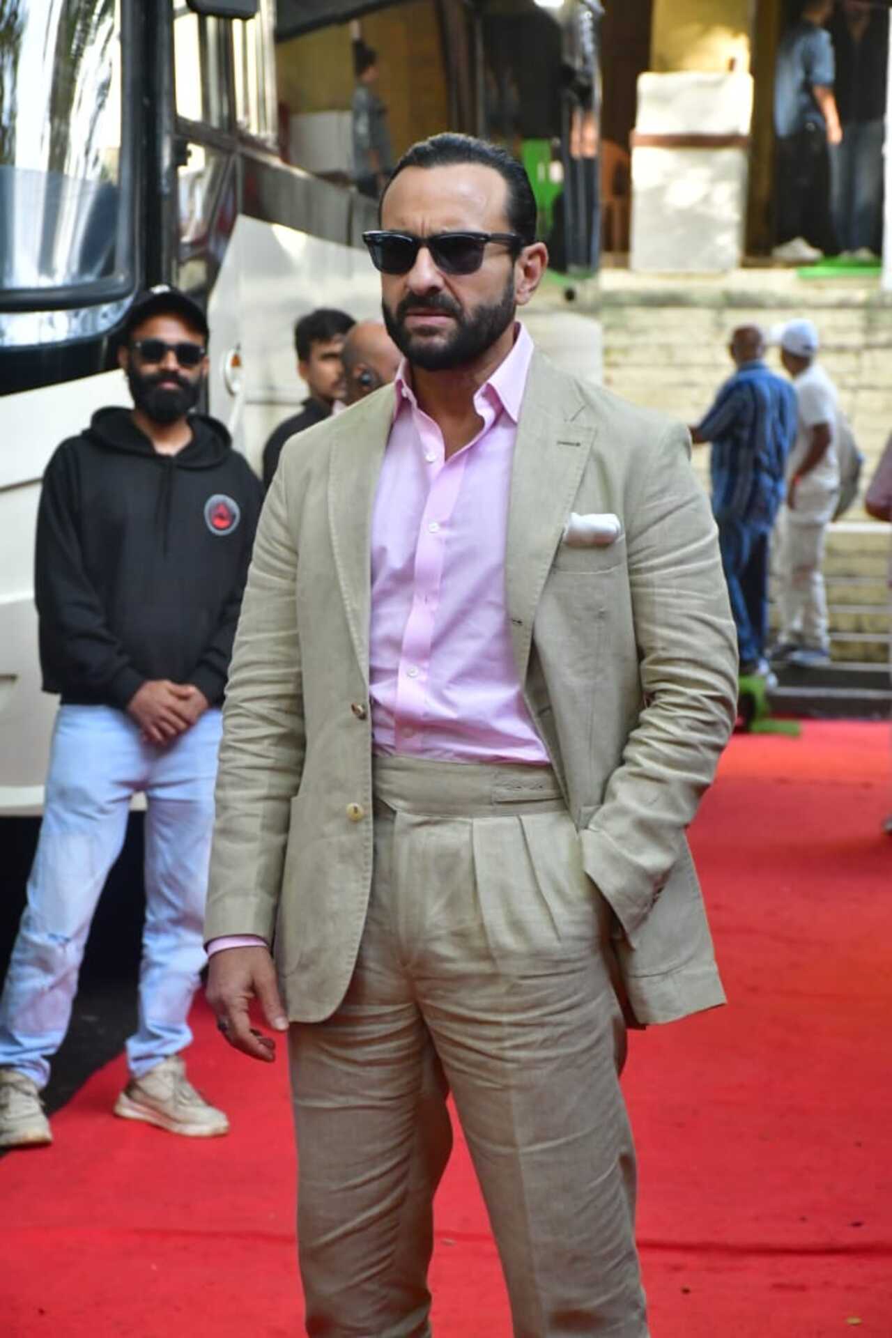 Saif Ali Khan was also present for the promotions. He plays the role of Bhaira in the film. 