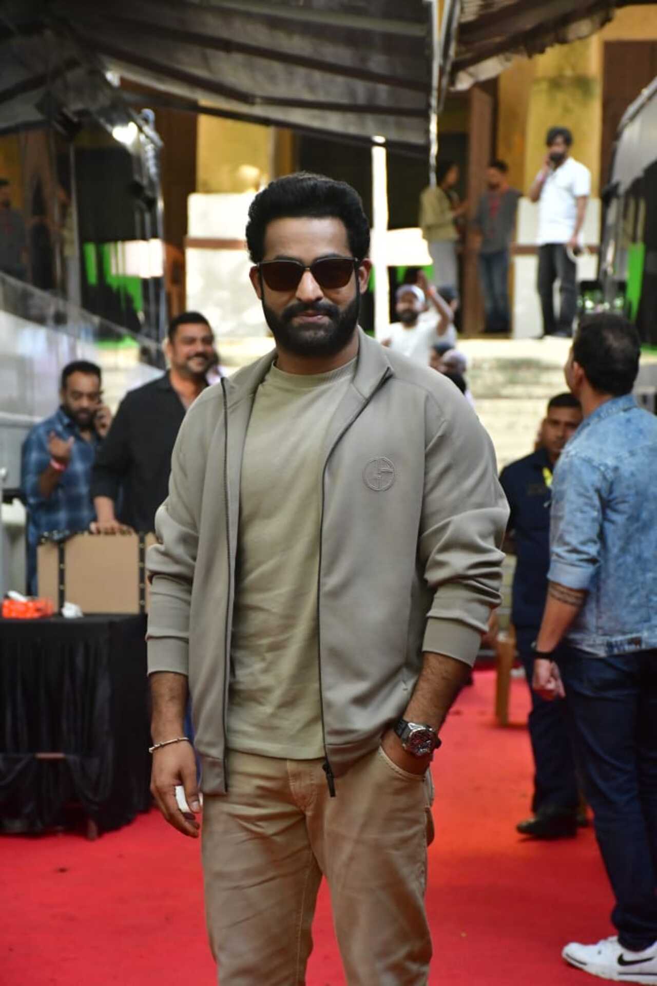 Jr NTR is in Mumbai to promote his upcoming film ‘Devara Part 1’. 