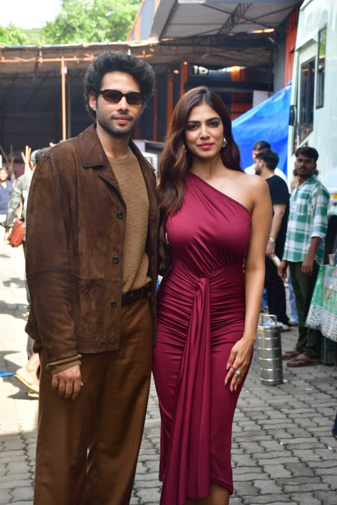 Siddhant Chaturvedi and Malavika Mohanan were spotted together for the promotions of their upcoming film ‘Yudhra’. 