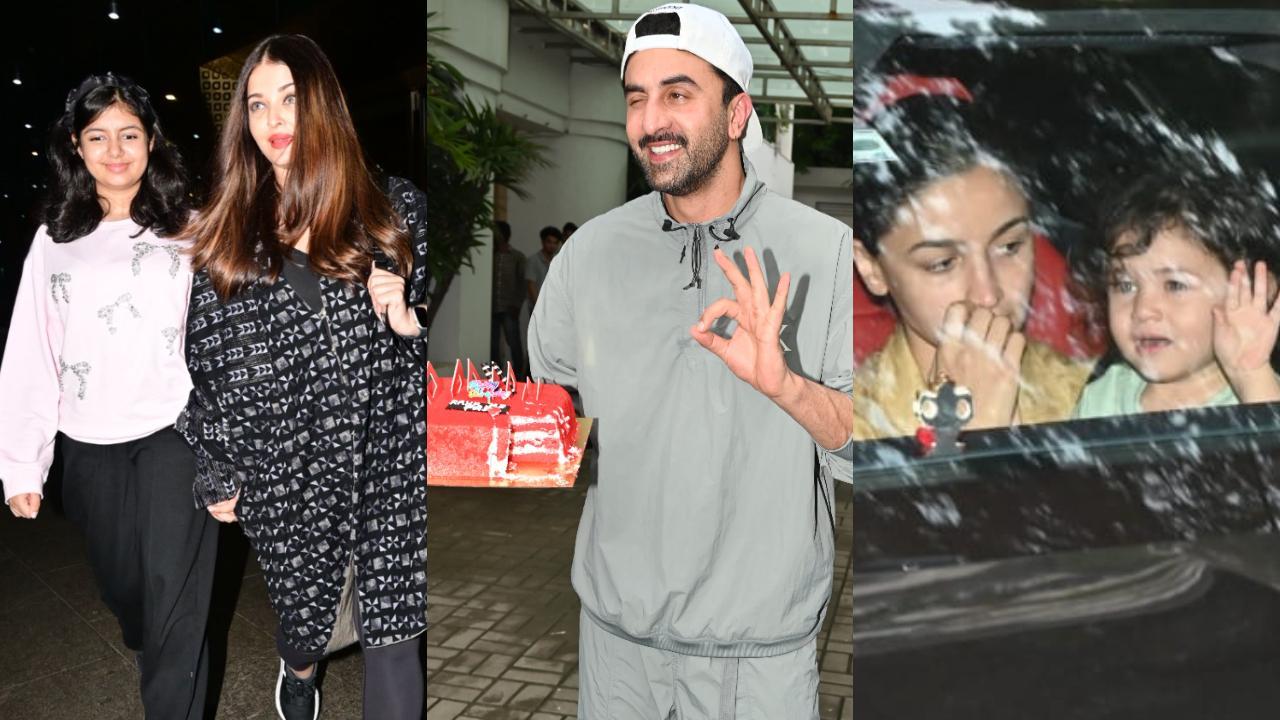 Spotted in the city: Aishwarya Rai, Aaradhya, Ranbir Kapoor, Raha and Alia Bhatt