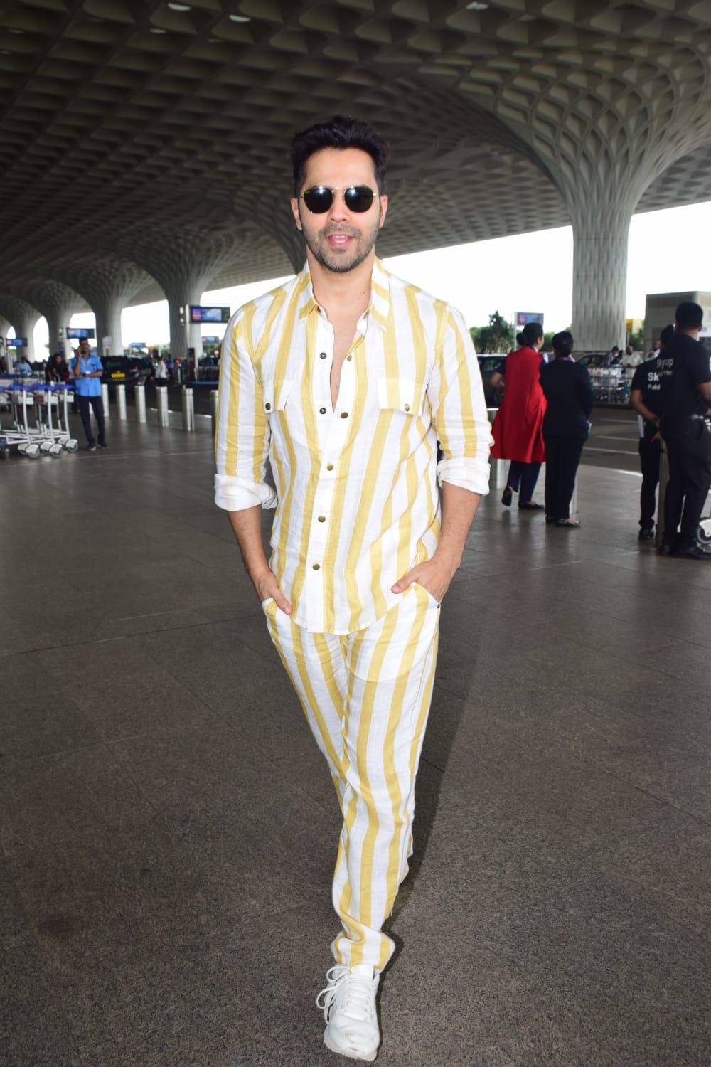Varun Dhawan looked dapper in his coordinated ensemble