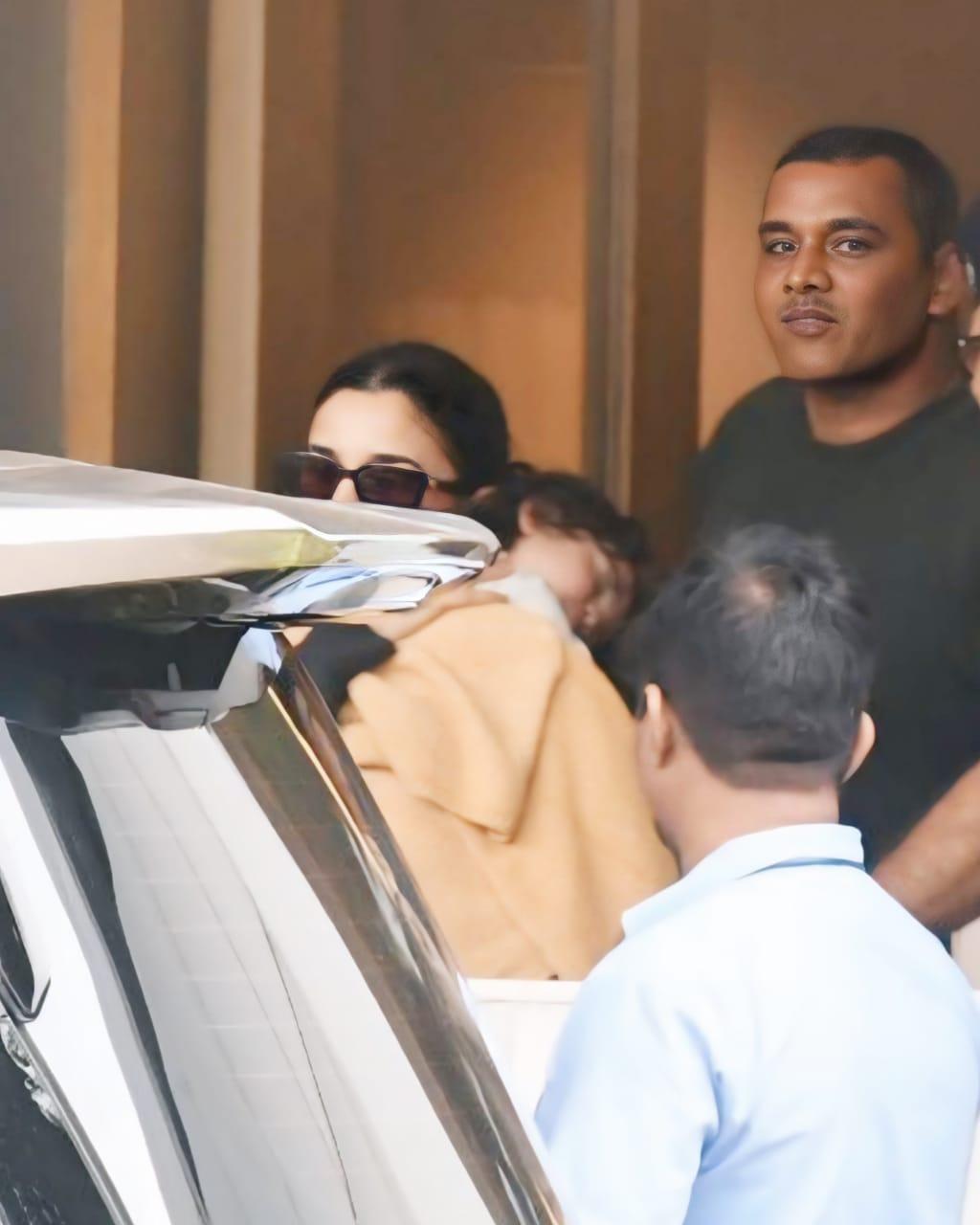 Alia Bhatt was spotted at the Kalina airport with her little princess Raha