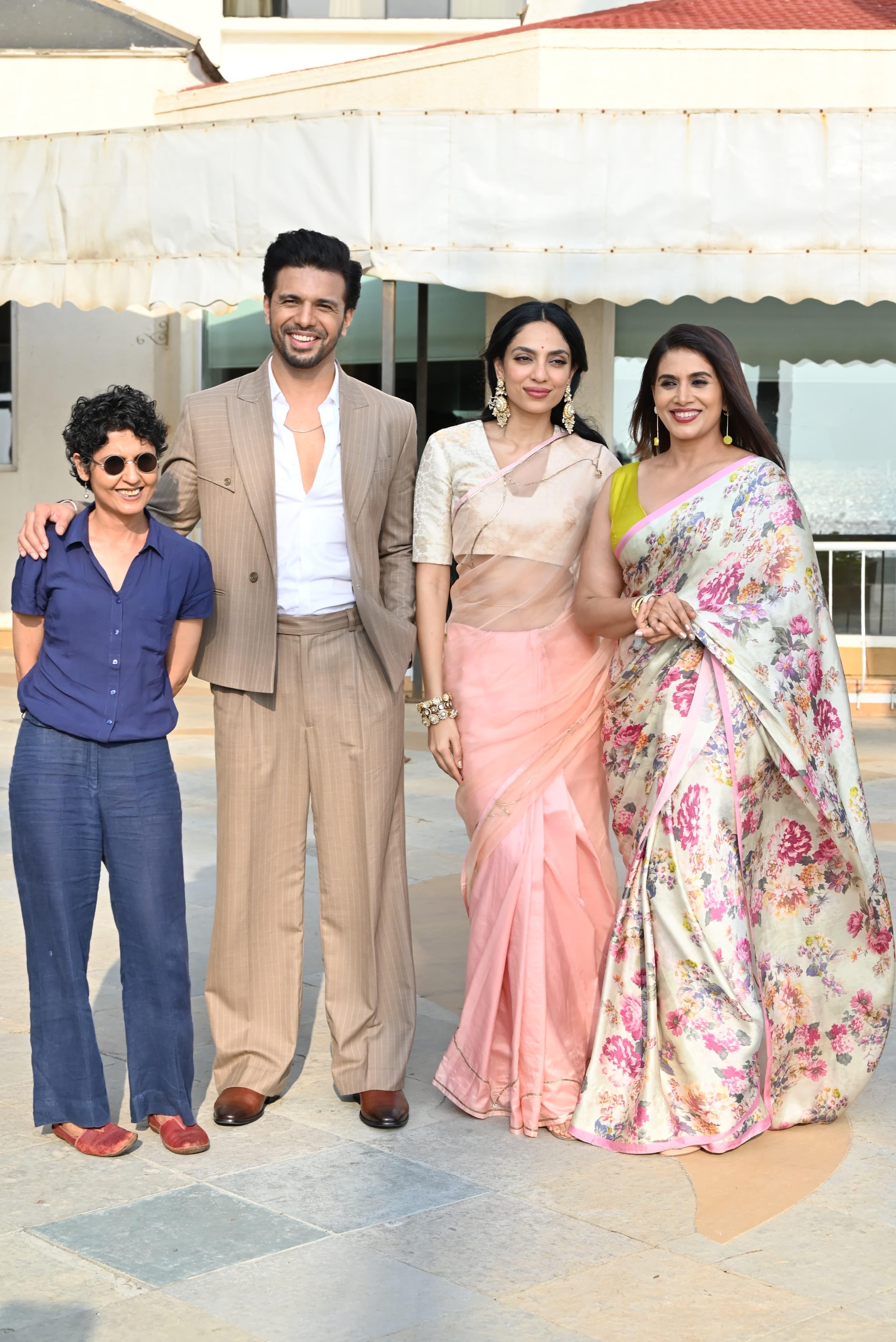 Sobhita Dhulipala, Rajeev Siddhartha & Sonali Kulkarni promoted their upcoming film Love, Sitara at a hotel in Juhu