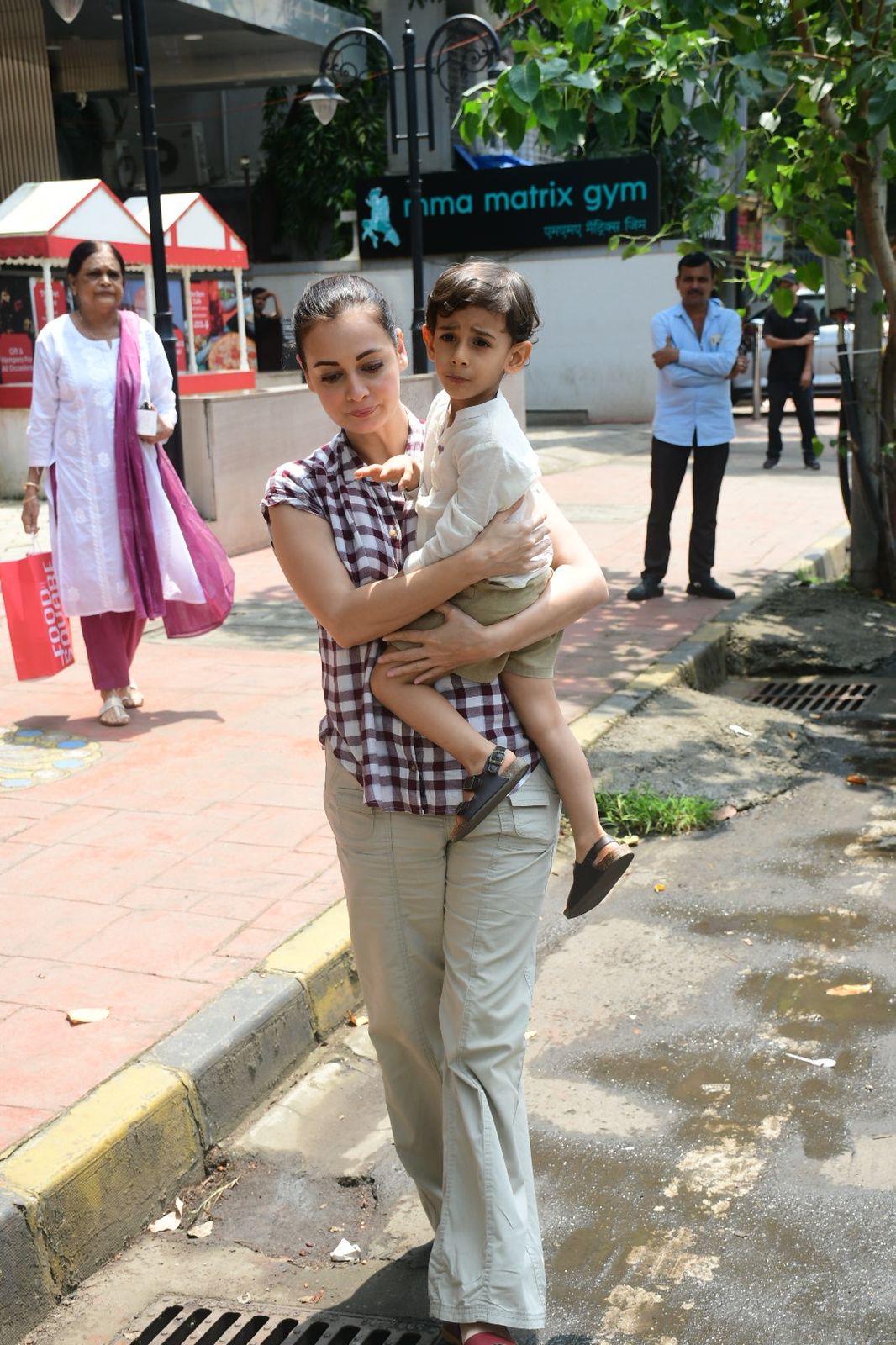 Dia Mirza and her son Avyaan were clicked looking like the picture of mother-son goals