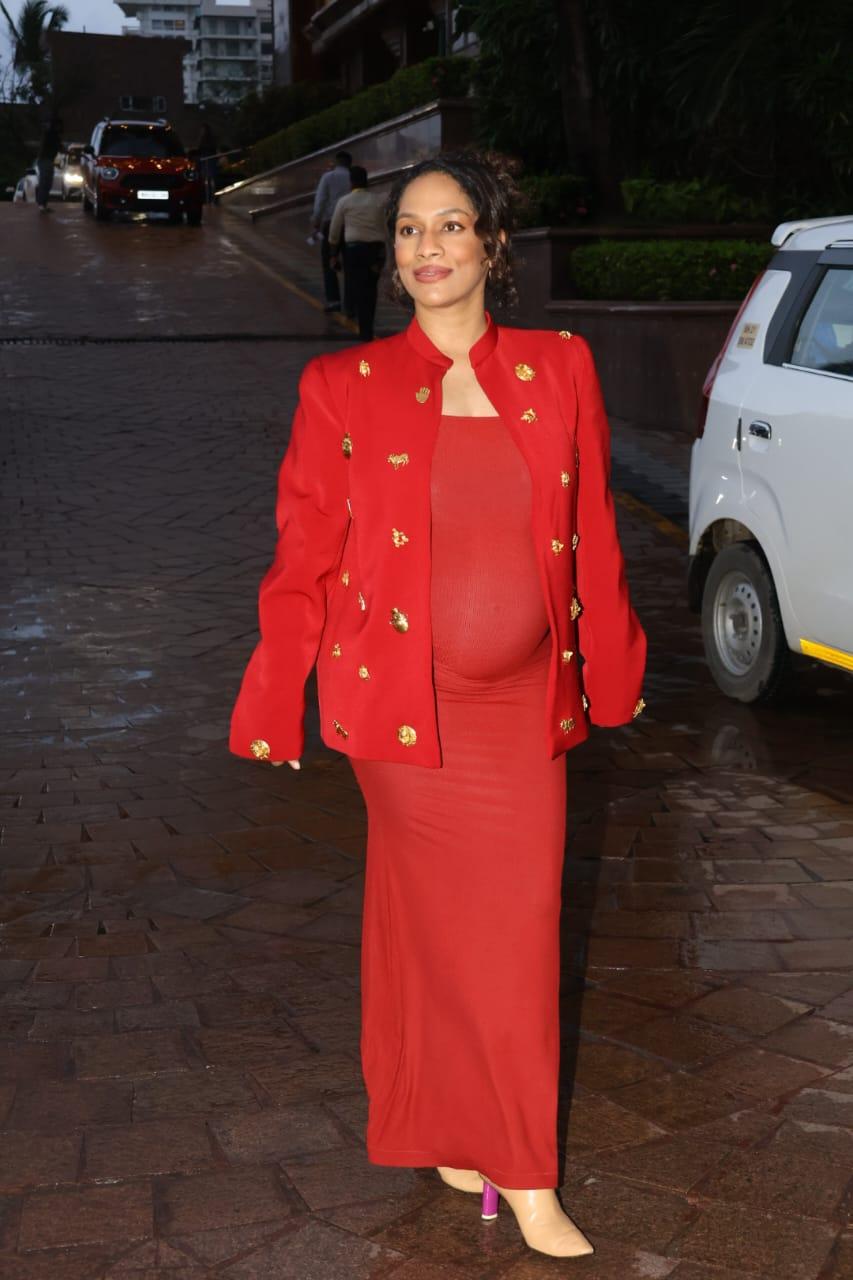 Pregnancy glow never looked this good! Masaba Gupta marked her appearance at an event in Mumbai along with Anushka Sharma