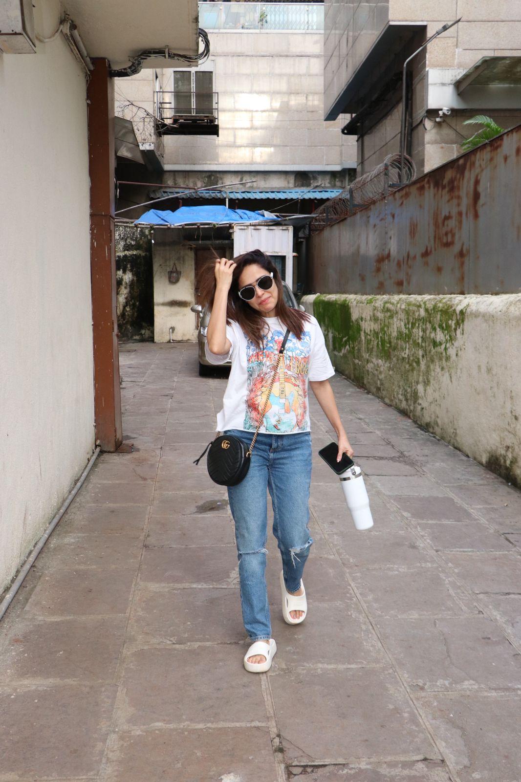 Nusshratt Baruccha was clicked around Mumbai today