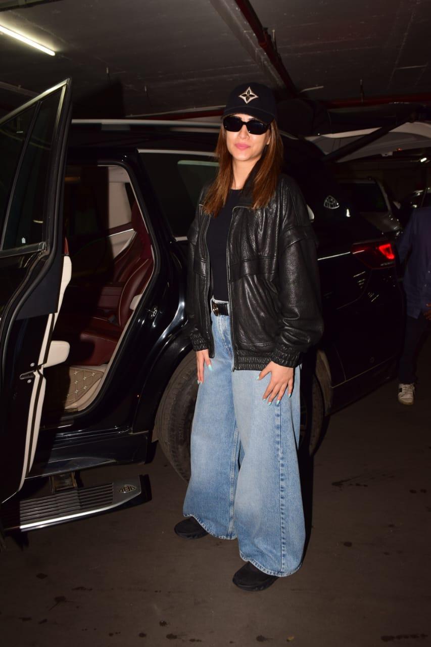 Kriti Sanon served some looks at the Mumbai airport today
