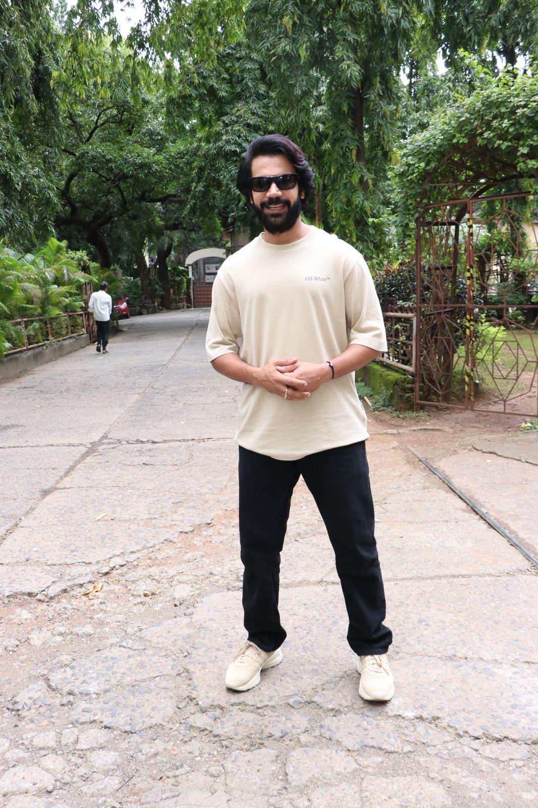 Rajkummar Rao was spotted in Mumbai in an all-casual look
