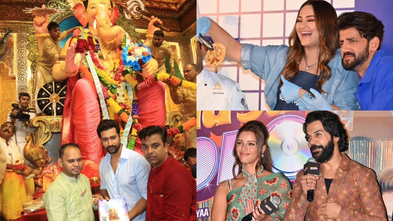 Spotted in the city: Vicky at Lalbaugcha Raja, Sonakshi makes ‘gol roti’