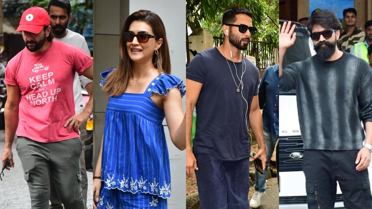 Spotted in the city: Saif Ali Khan, Kriti Sanon, Shahid Kapoor, and other celebs