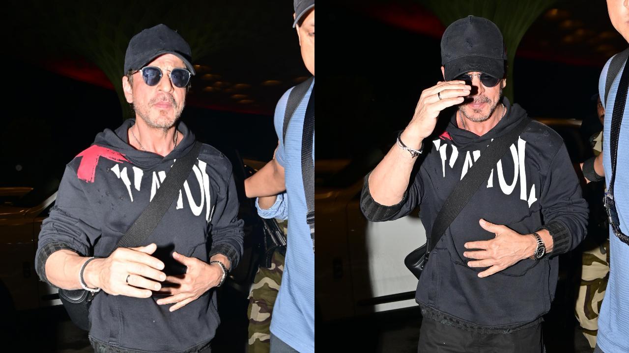 Shah Rukh Khan gets mobbed by fans at Mumbai airport as he arrives for early morning flight, watch