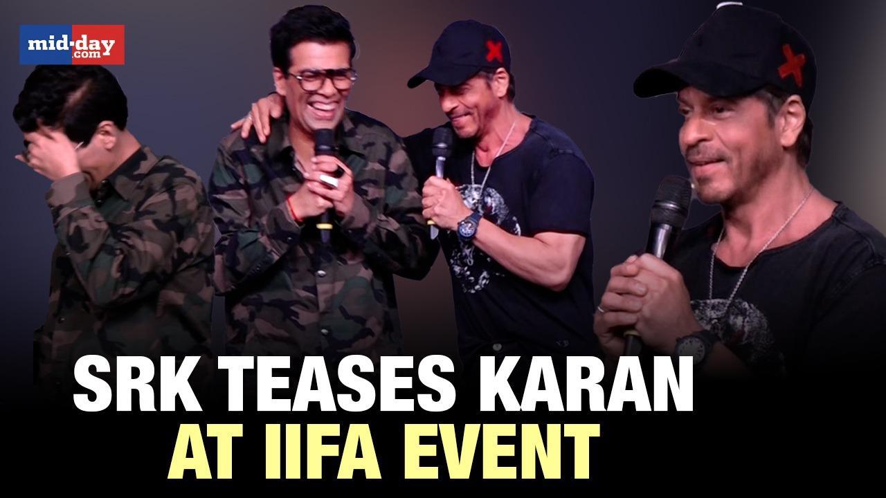 SRK and Karan Johar’s playful banter becomes the highlight of the IIFA press con
