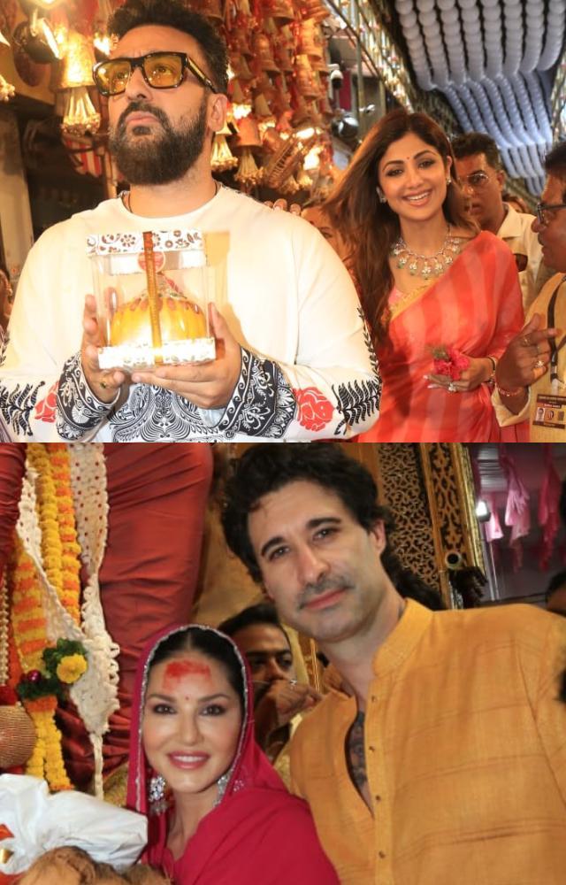 Shilpa & Sunny at Lalbaugcha Raja