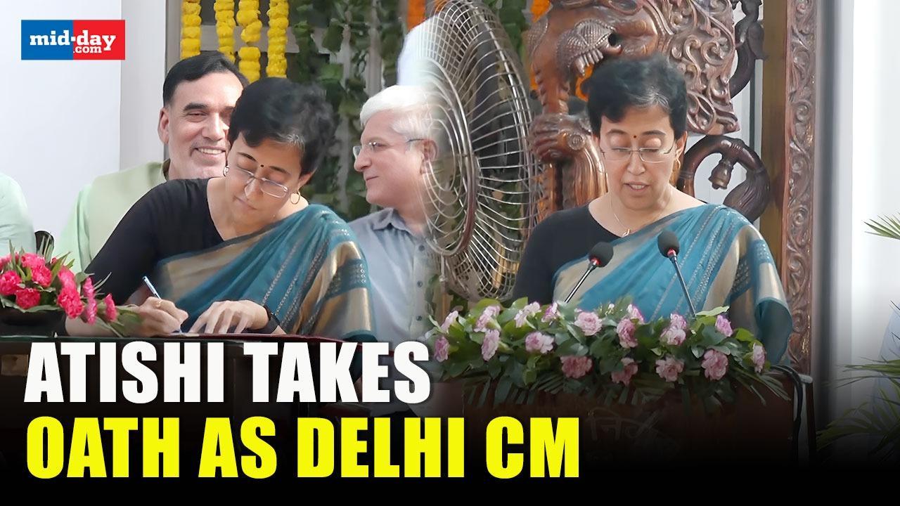 Delhi: AAP leader Atishi takes oath as Delhi CM