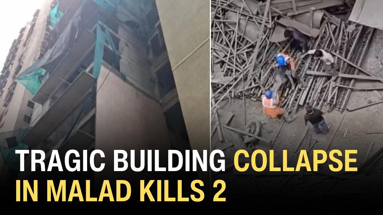 Malad building collapse: 2 dead & 2 Injured in the tragic accident - WATCH