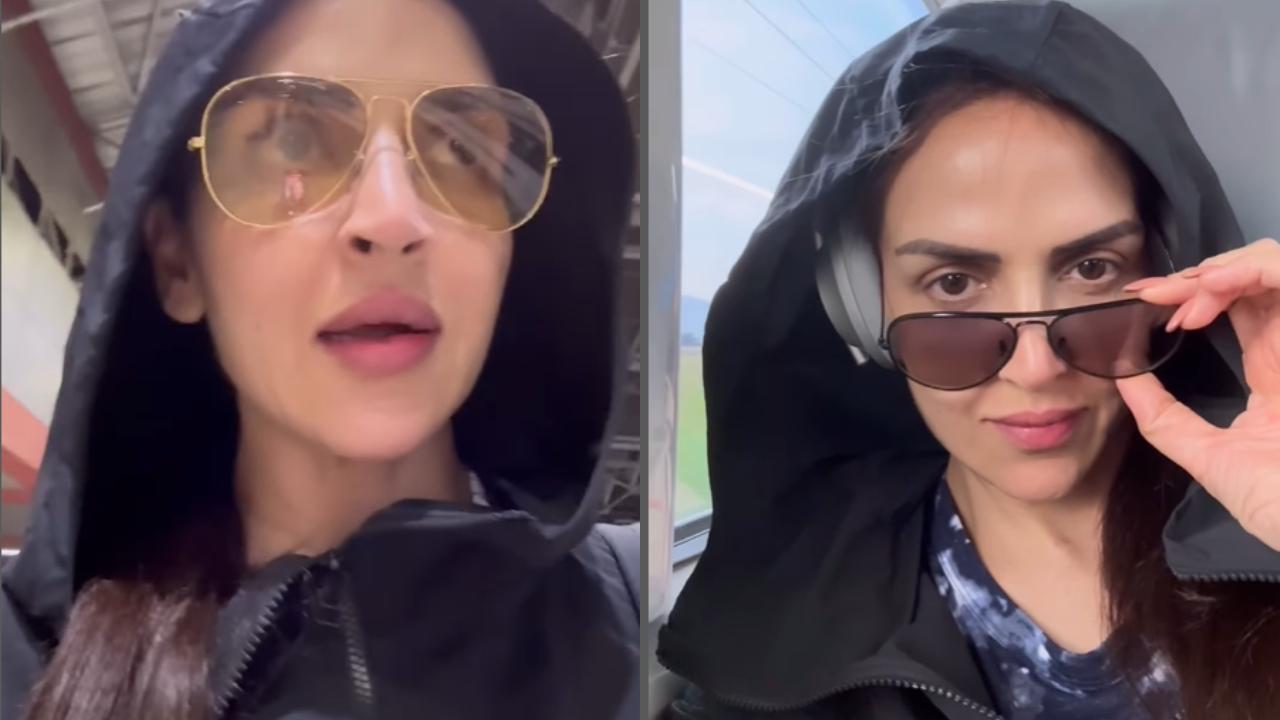 Esha Deol enjoys train ride after ‘a really long time’ on Vande Bharat