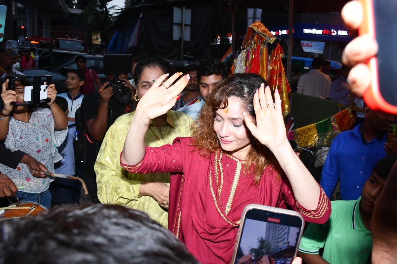 Like everyone right now, actor Ankita Lokhande is all excited about Ganesh Chaturthi. She began the festivities in full swing as she brought Bappa home. She and her mother were spotted visiting pandals to get the Ganesha idol in Mumbai.