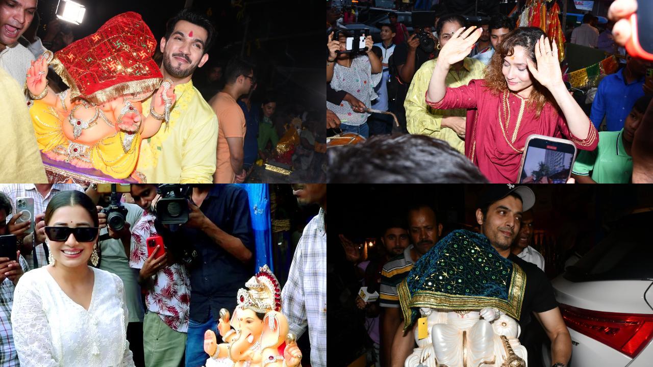 Ganesh Chaturthi 2024: Arjun Bijlani to Tina Datta, TV celebs bring Bappa home