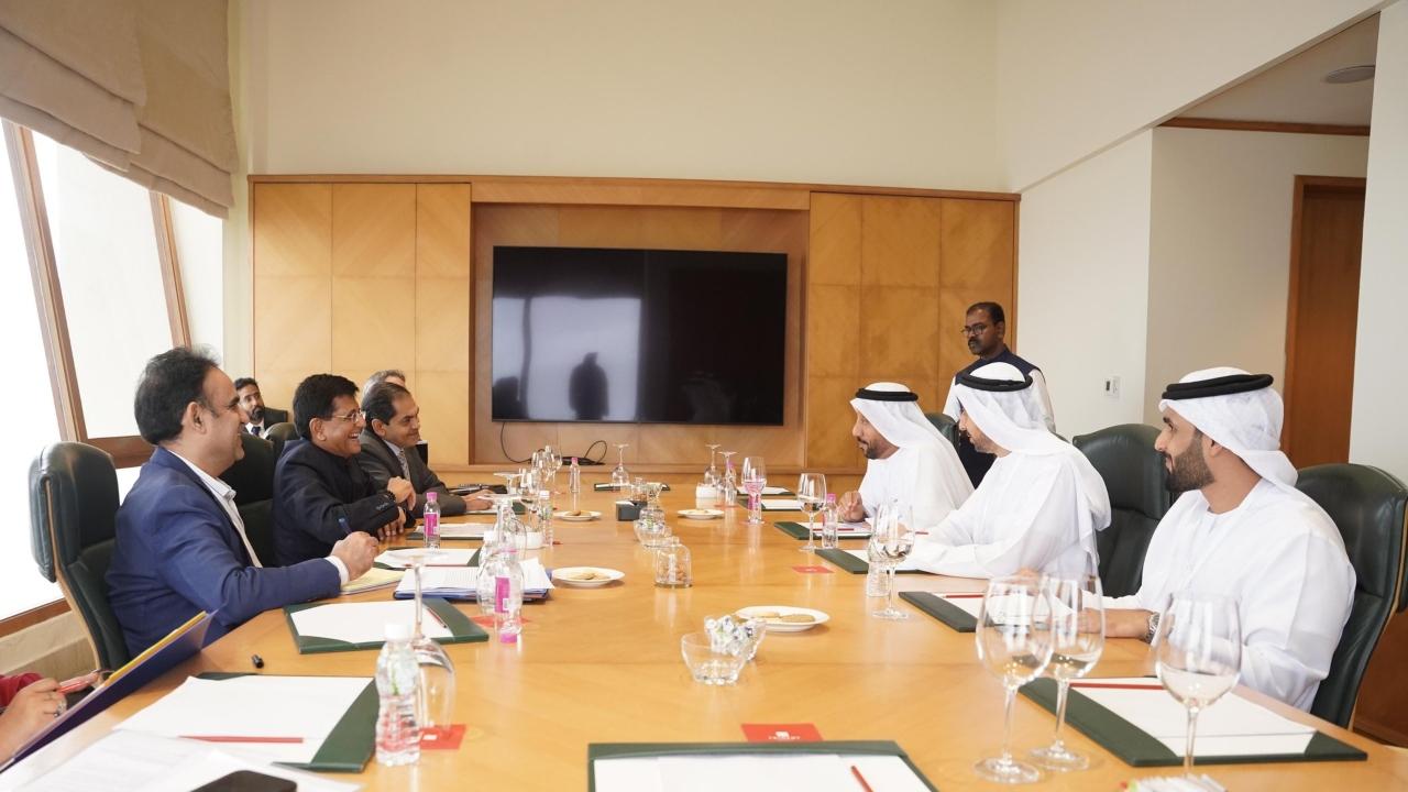 A delegation of officials are also visiting India from the UAE. On Tuesday, Commerce Minister Piyush Goyal held talks with Abdallah Sultan Al Owais, the Chairman of Sharjah Chamber of Commerce and Industry, UAE    