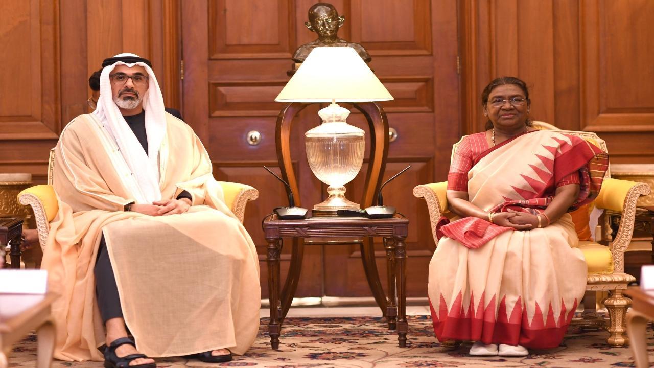 Abu Dhabi Crown Prince meets President Droupadi Murmu in Delhi