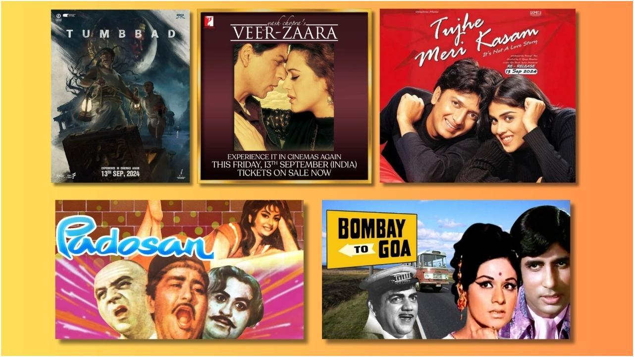 Films re-releasing this week: Tumbbad, Padosan, Veer-Zara, Bombay to Goa