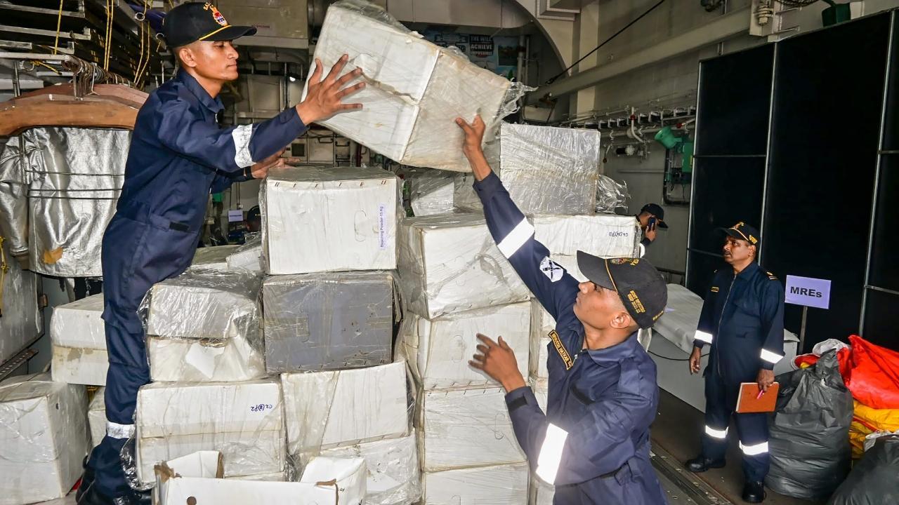 IAF, Indian Navy dispatches aid to Typhoon Yagi-affected Myanmar, Vietnam and Laos