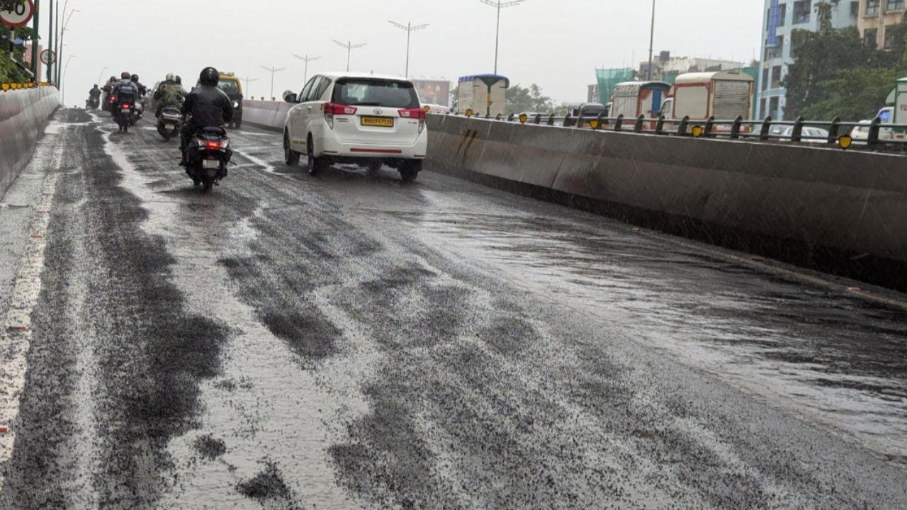 New Vile Parle flyover on WEH sustains damages 6 months after inauguration