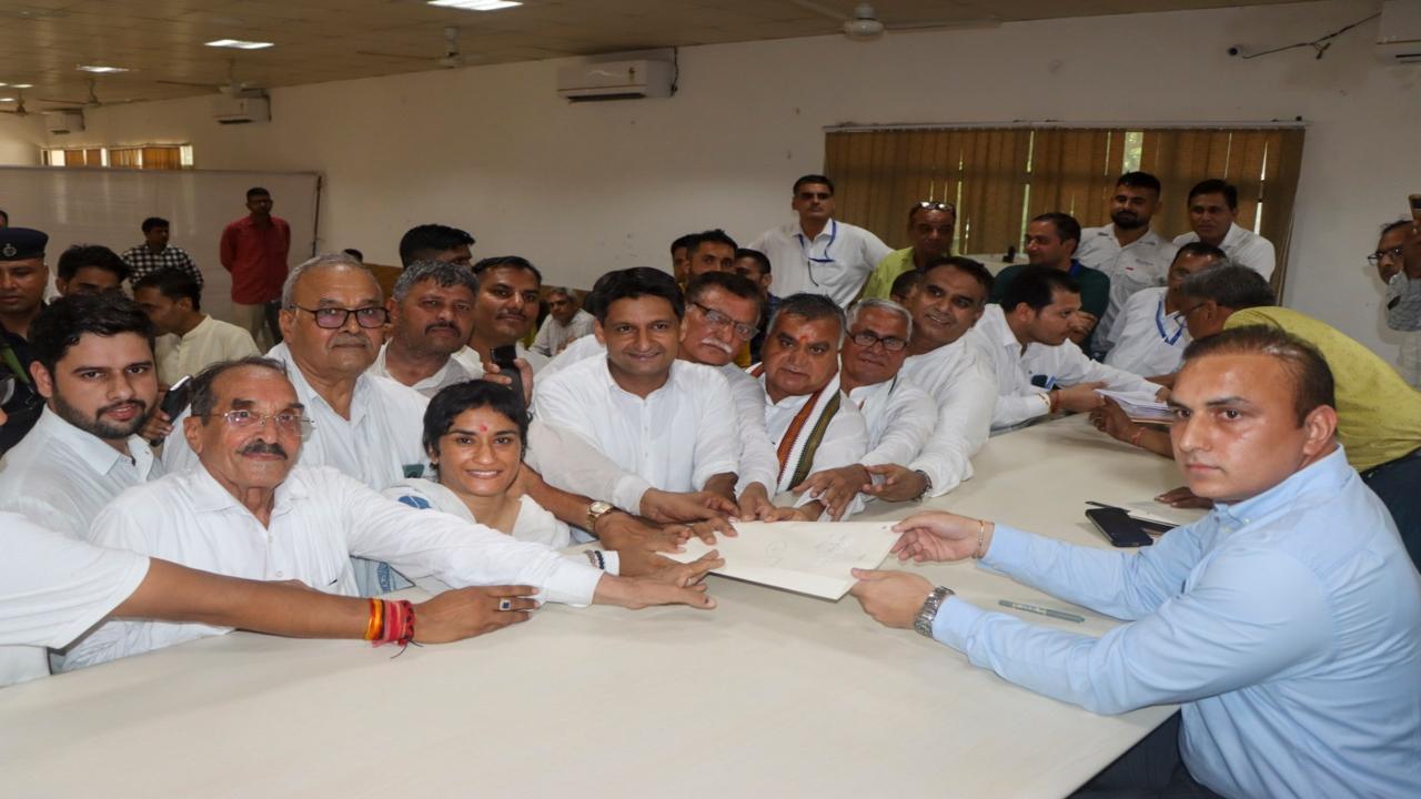 Haryana polls: Olympian Vinesh Phogat files nomination from Congress party