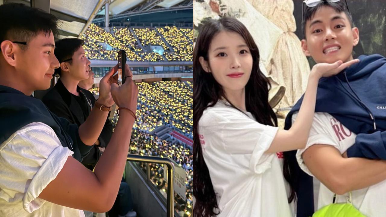 BTS: Kim Taehyung aka V reunites with J-hope as they attend IU's concert in Seoul - watch video